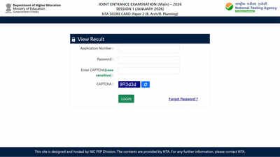 jee main paper 2 result 2026