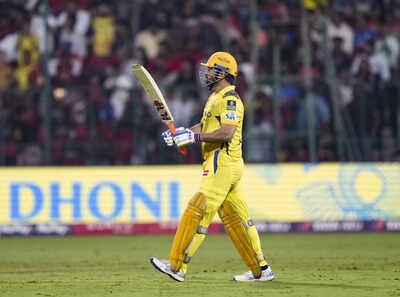 bengaluru chennai super kings39 ms dhoni during the indian premier league ipl