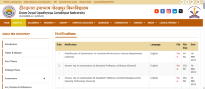 ddu result 2026