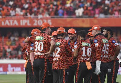 hyderabad sunrisers hyderabad players before the second innings of the ipl 2025