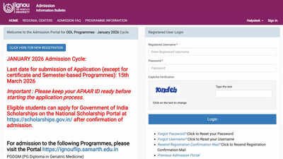 ignou january 2026 admission