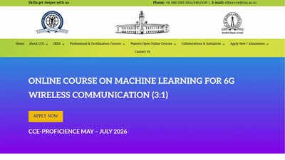 iisc cce ml for 6g wireless course
