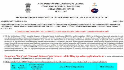 isro recruitment 2026