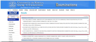 kerala university result 2026