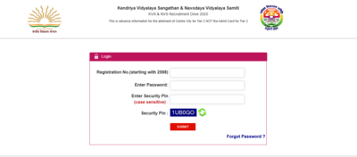 kvs nvs tier 2 city intimation slip 2026 released