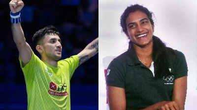 lakshya sen and pv sindhu photos by pti
