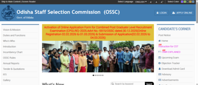 ossc chsl 2026 registration begins today