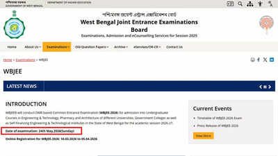wbjee 2026 official notification