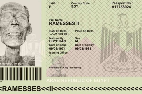 Did Egypt really issue a passport to 3000 year old Ramesses II