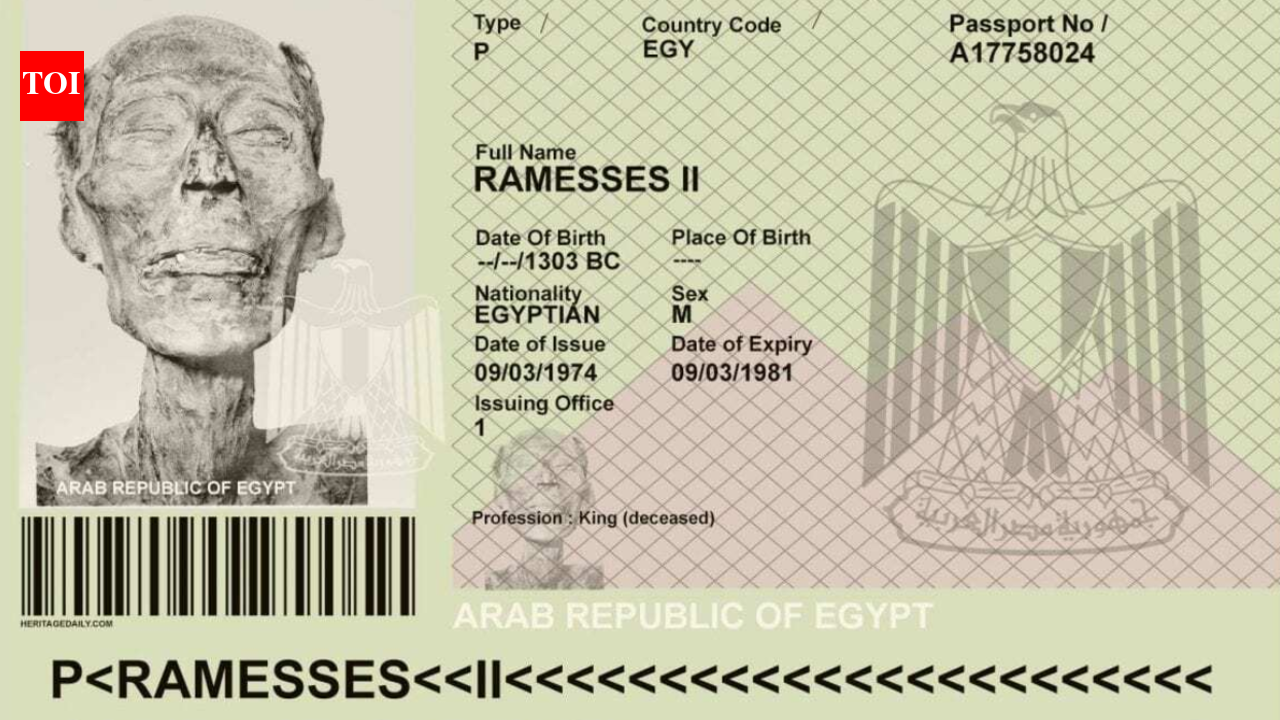 Did Egypt really issue a passport to 3000 year old Ramesses II
