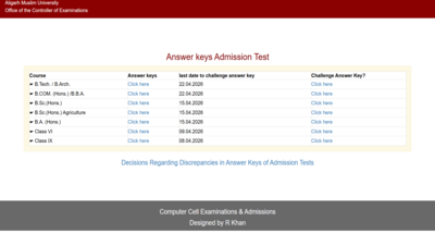 amueee 2026 answer key released