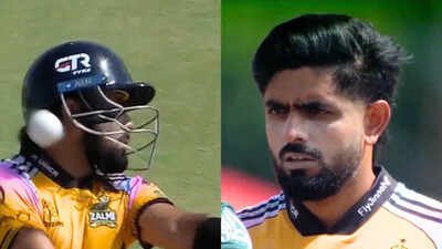 babar azam in psl screengrabs