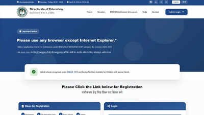 delhi ews admission 2026