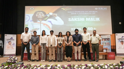 sakshi malik inaugurates udgam 2026 sports fest at srm university ap