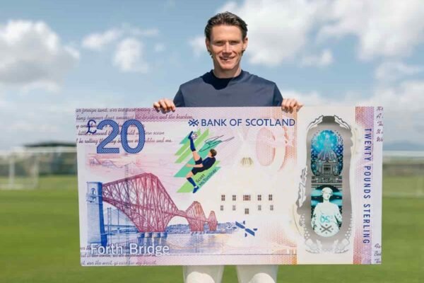 Bank of Scotland puts star player on special 20 note