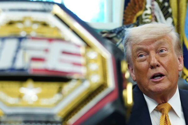Trump invites UFC fighters to Oval Office and unveils never seen before