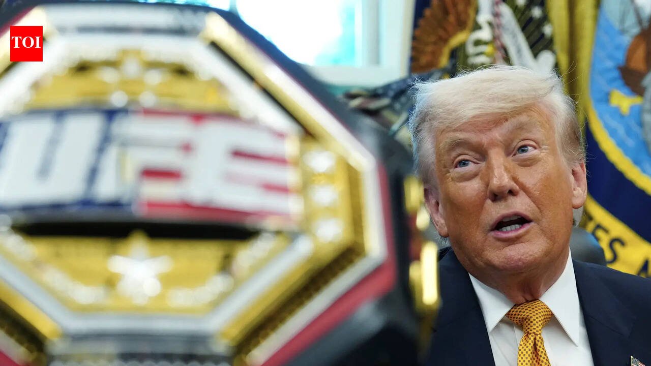 Trump invites UFC fighters to Oval Office and unveils never seen before