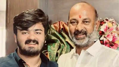 bandi sanjay with son