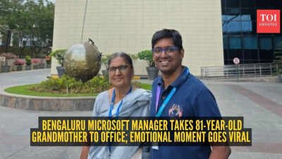 bengaluru microsoft manager takes 81 year old grandmother to office emotional moment goes viral