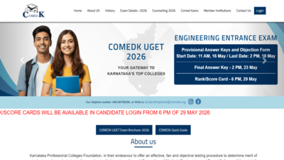 comedk uget result 2026
