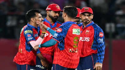 dharamshala may 14 ani punjab kings39 yuzvendra chahal and teammates celebrat