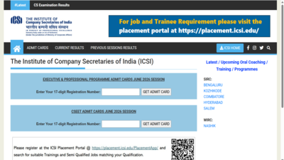 icsi cseet june 2026 admit card released