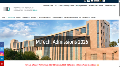 iiit delhi mtech admissions 2026