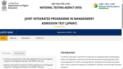 jipmat 2026 application correction window opens