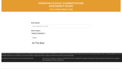 karnataka second puc exam 2 result 2026 released