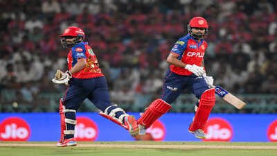lucknow may 23 ani punjab kings39 prabhsimran singh and skipper shreyas iyer
