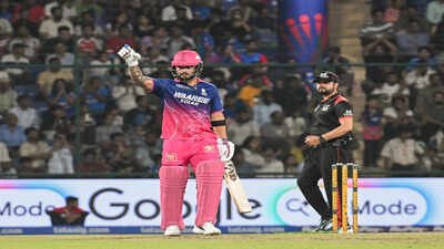 new delhi may 17 ani rajasthan royals39 skipper riyan parag during the indian