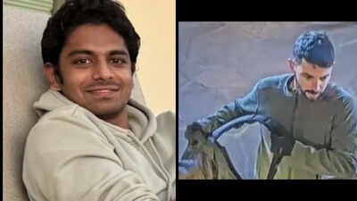 sandarsh krishna left went missing inside grand canyon national park an unidentified man right found a backpack that might belong to krishna