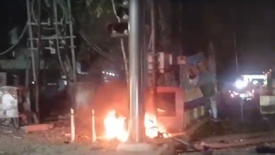 scooter gutted by an explosion in jalandhar on tuesday night
