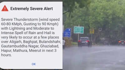 the alert warned of severe weather conditions including thunderstorms lightning strong winds heavy rainfall and hailstorms likely to affect several districts over the next few hours