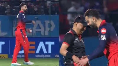 virat kohli during rcb vs gt match screengrabs