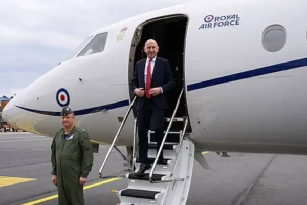 ‘Reckless Russian interference RAF jet carrying UK defence secretary hit