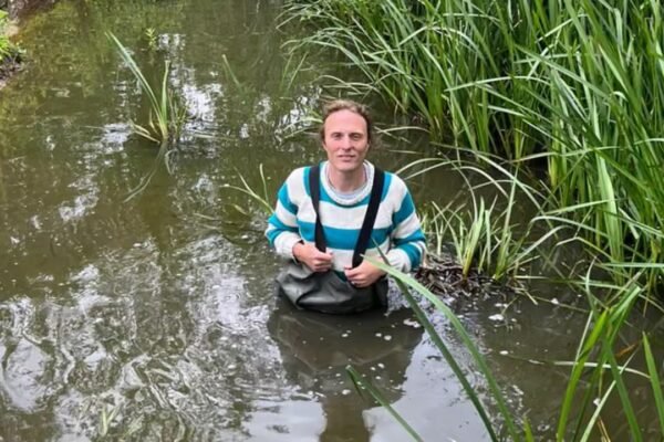 After removing 200 bags of waste from a polluted river