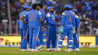 ahmedabad indias arshdeep singh celebrates with teammates after taking the wic