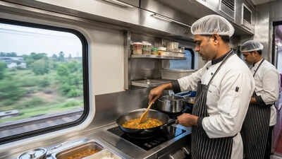 food on train