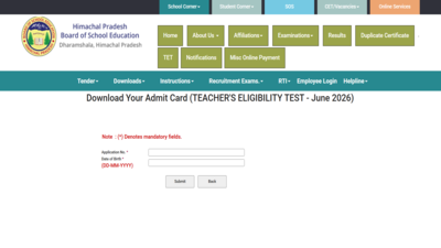 hp tet admit card 2026