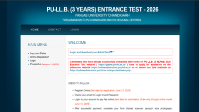 pu llb 2026 hall tickets out candidates advised to verify details before june 28