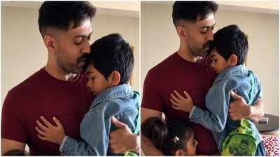 radhika pandit fathers day post shows toxic actor yash rare look fans react when world calls him star kids call him dadda img credit fb