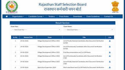 rajasthan rssb releases vdo final result 2026 for 850 gram vikas adhikari posts