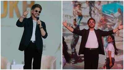 shah rukh khan celebrates 34 years of deewana in childhood city mangalore dances to jhoome jo pathaan and greets fans in kannada