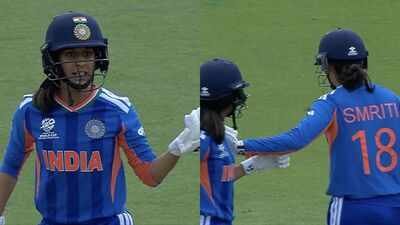 smriti mandhana jemimah rodrigues involved in heated staredown screengrabs
