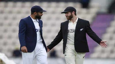 southampton india39s captain virat kohli left and new zealand39s captain kane w