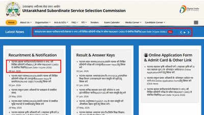 uksssc patwari admit card 2026