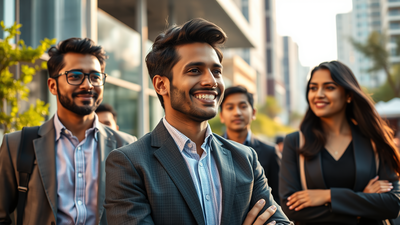 young indian professionals thrive