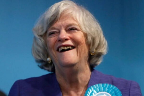 Ex UK minister Ann Widdecombe was hit 21 times with hammer