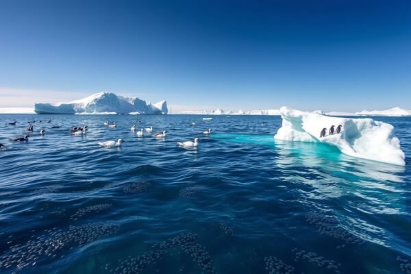 In 2015 a British swimmer entered Antarcticas freezing sea wearing